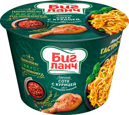 Лапша "Биг Ланч" курица 90гр