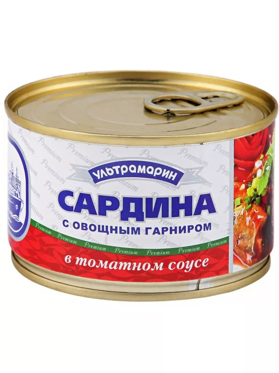 Сардина в т/с с овощ. гарн. 240гр ГОСТ (Сохраним Традиции)